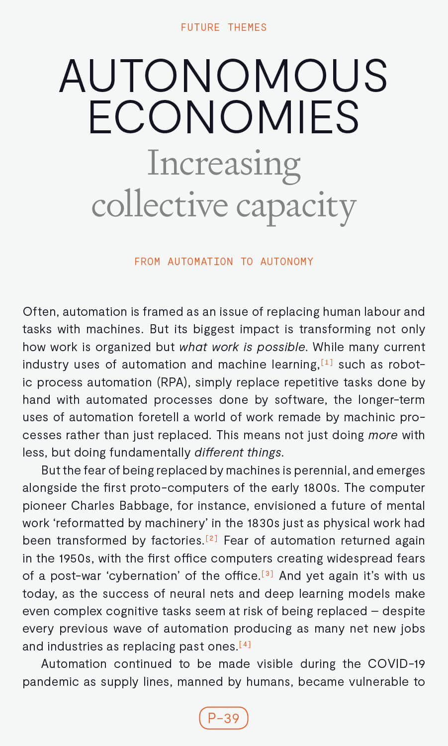 Report design for Work/Place by From Later and Lane